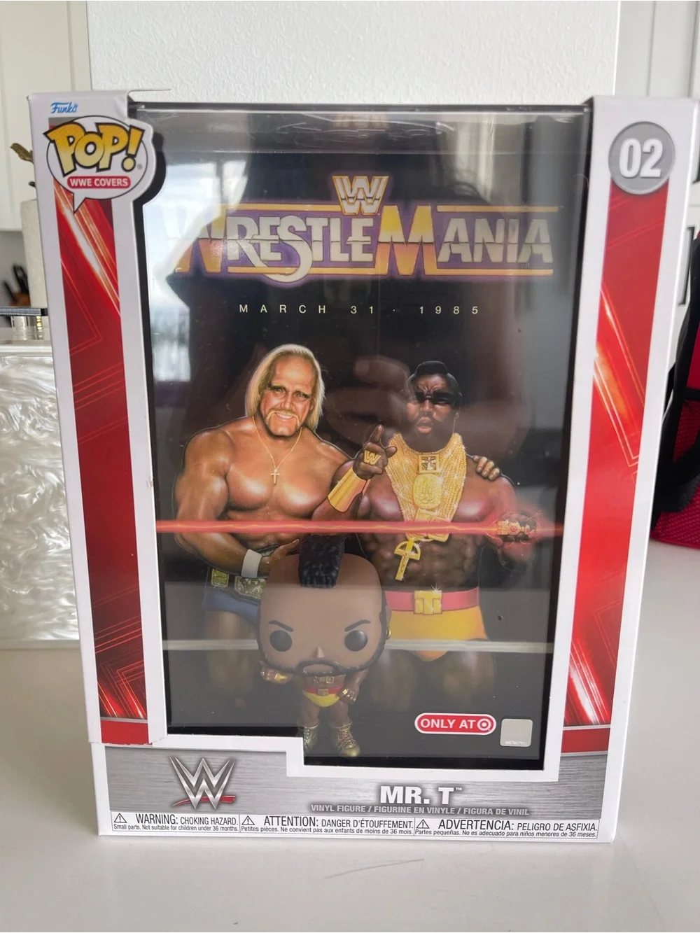 Funko Pop WWE Covers Mr T 02 WrestleMania Target exclusive box damage